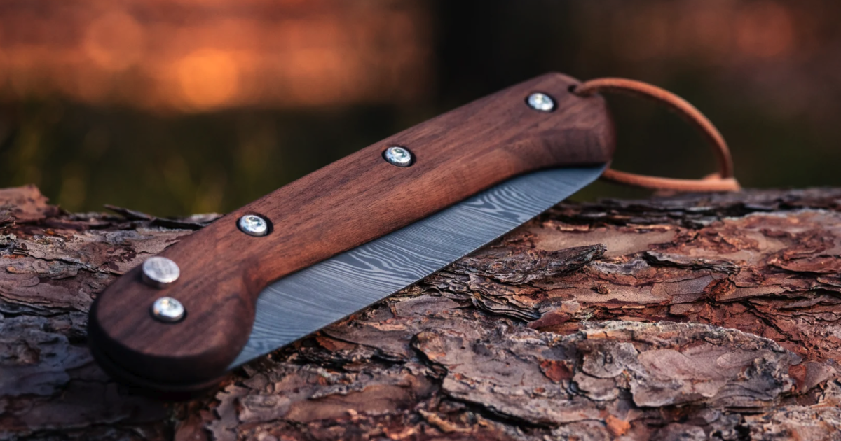 Woxna first-ever Damascus steel folding bushcraft saw Woxna first-ever Damascus steel folding bushcraft saw